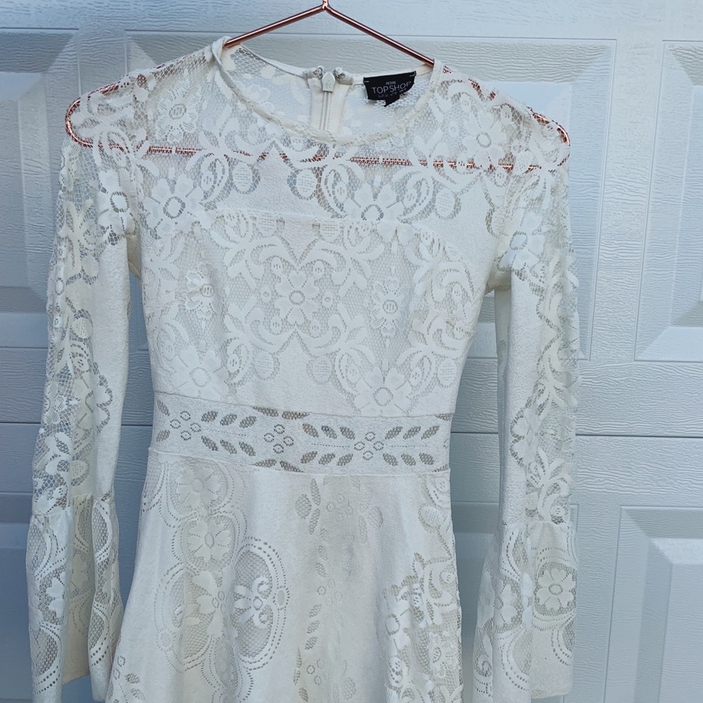 topshop petite lace dress